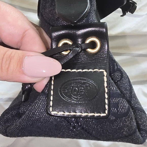 Authentic Vintage Dooney & Bourke Black Monogram Purse - Picture 9 of 16